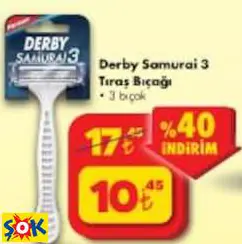 DERBY SAMURAİ 3 TIRAŞ BIÇAĞI